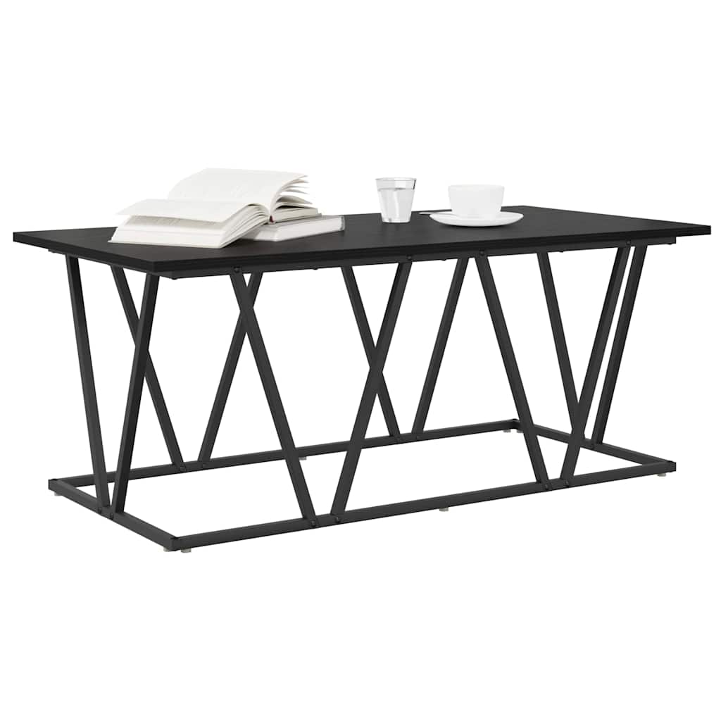 Mesa de centro carvalho preto 100 x 50 x 40 cm