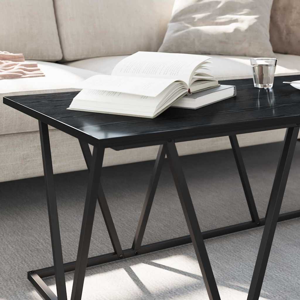 Mesa de centro carvalho preto 100 x 50 x 40 cm