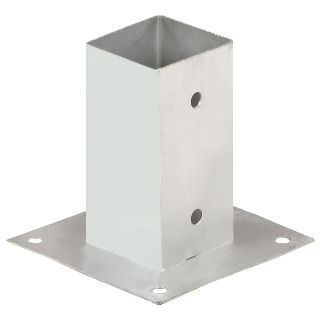 Suportes para postes 4 pcs metal galvanizado 71 mm