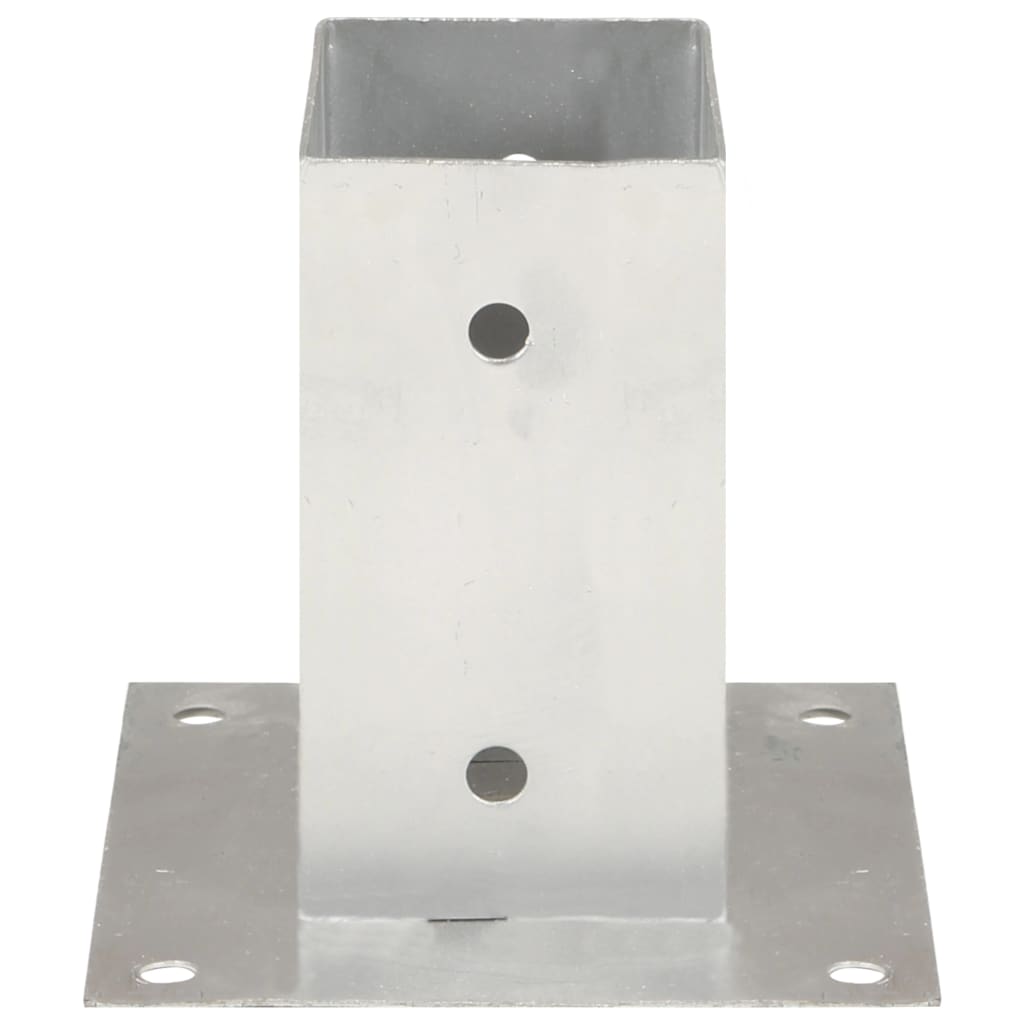 Suportes para postes 4 pcs metal galvanizado 71 mm