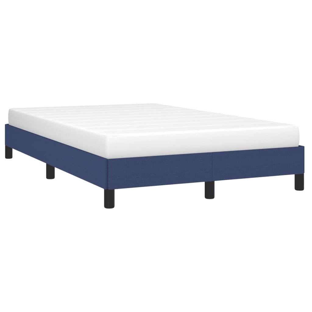 Estrutura de cama sem colchão 120x190 cm tecido azul
