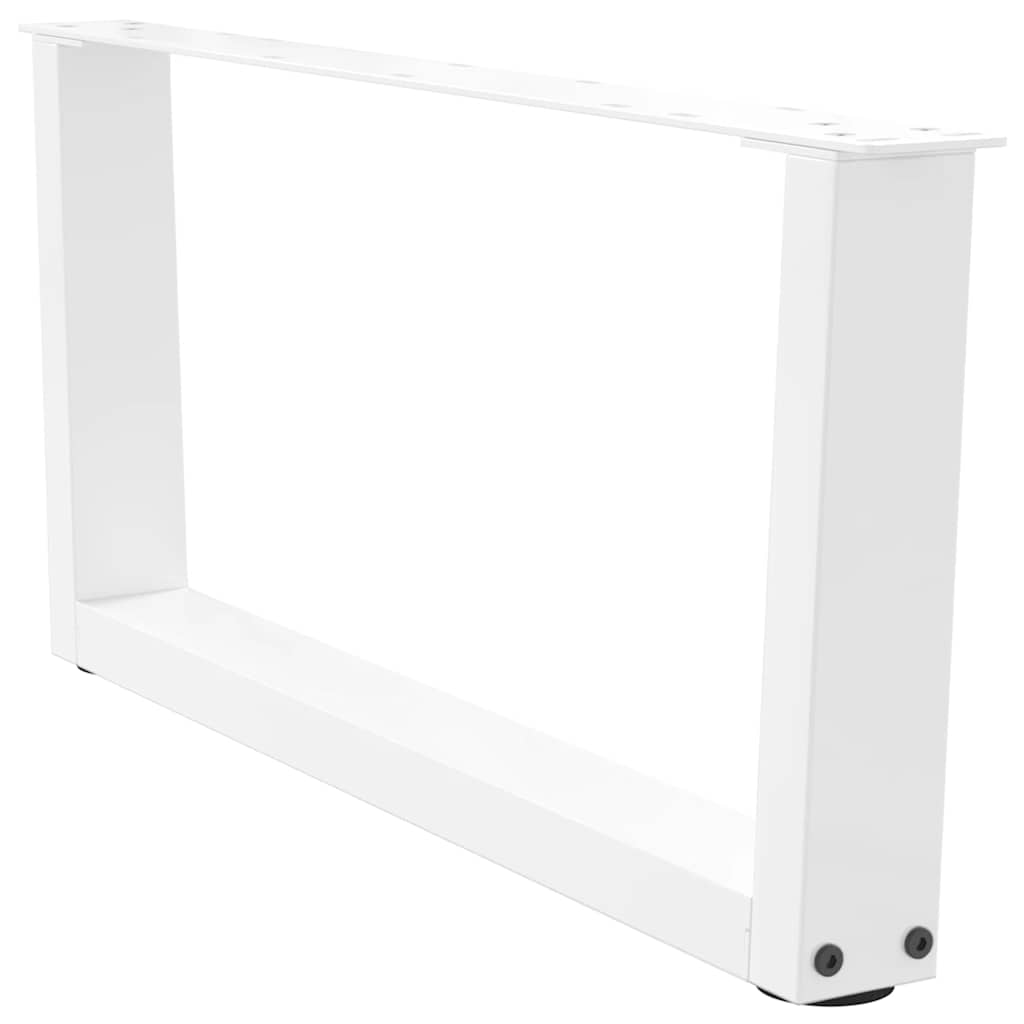 Pés para mesa de centro em v, 2 peças, branco, 70x(30-31,3) cm, aço