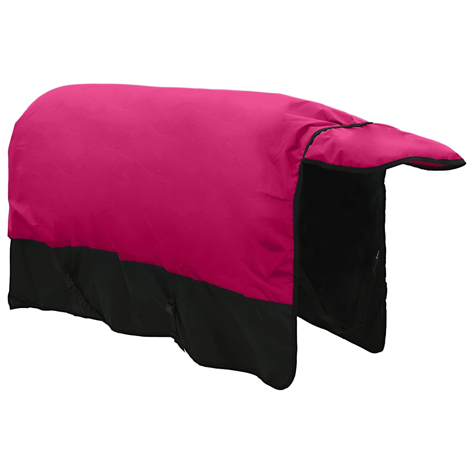 Cobertor de cavalo rosa e preto 115 cm poliéster