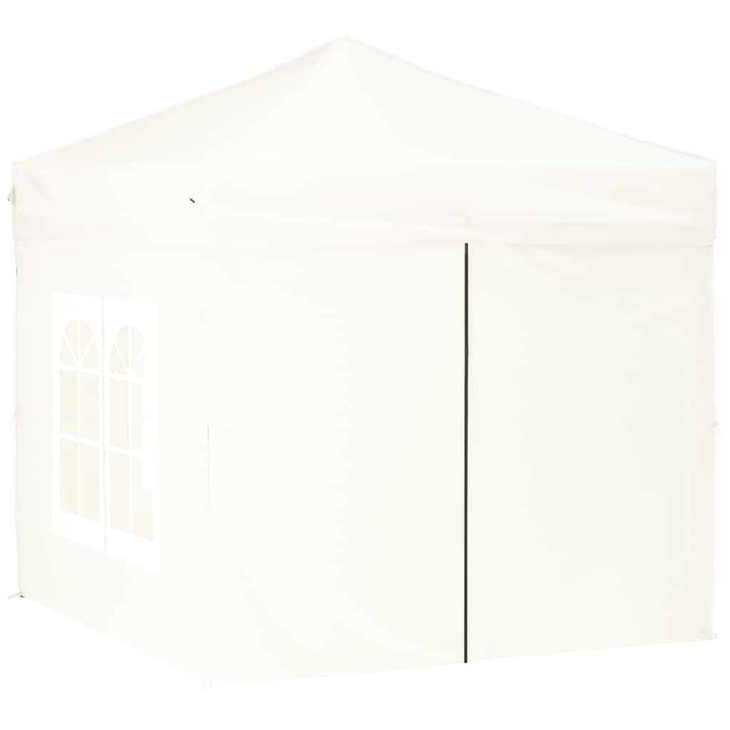 Tenda para festas dobrável com paredes laterais 2x2 m branco