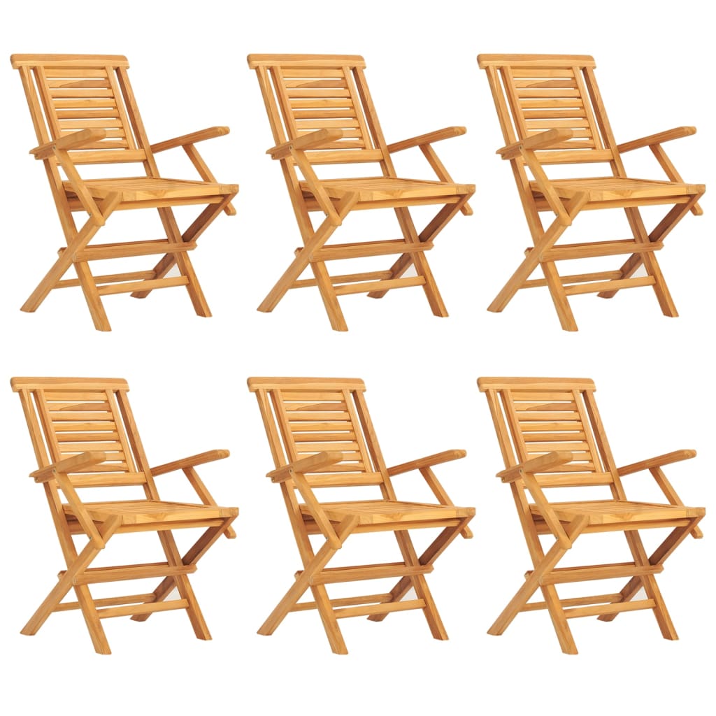 Conjunto de jantar para jardim 7 pcs madeira de teca maciça