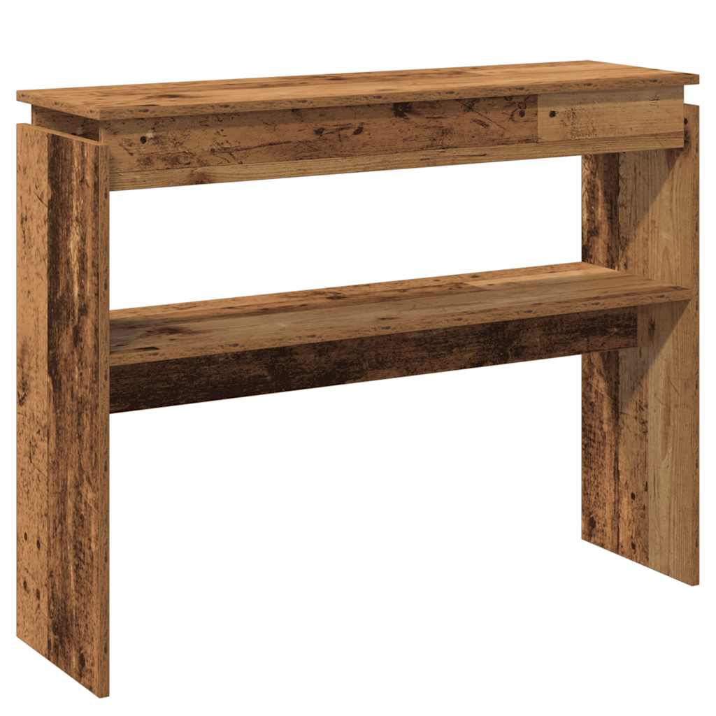 Mesa consola 102x30x80 cm derivados de madeira madeira velha