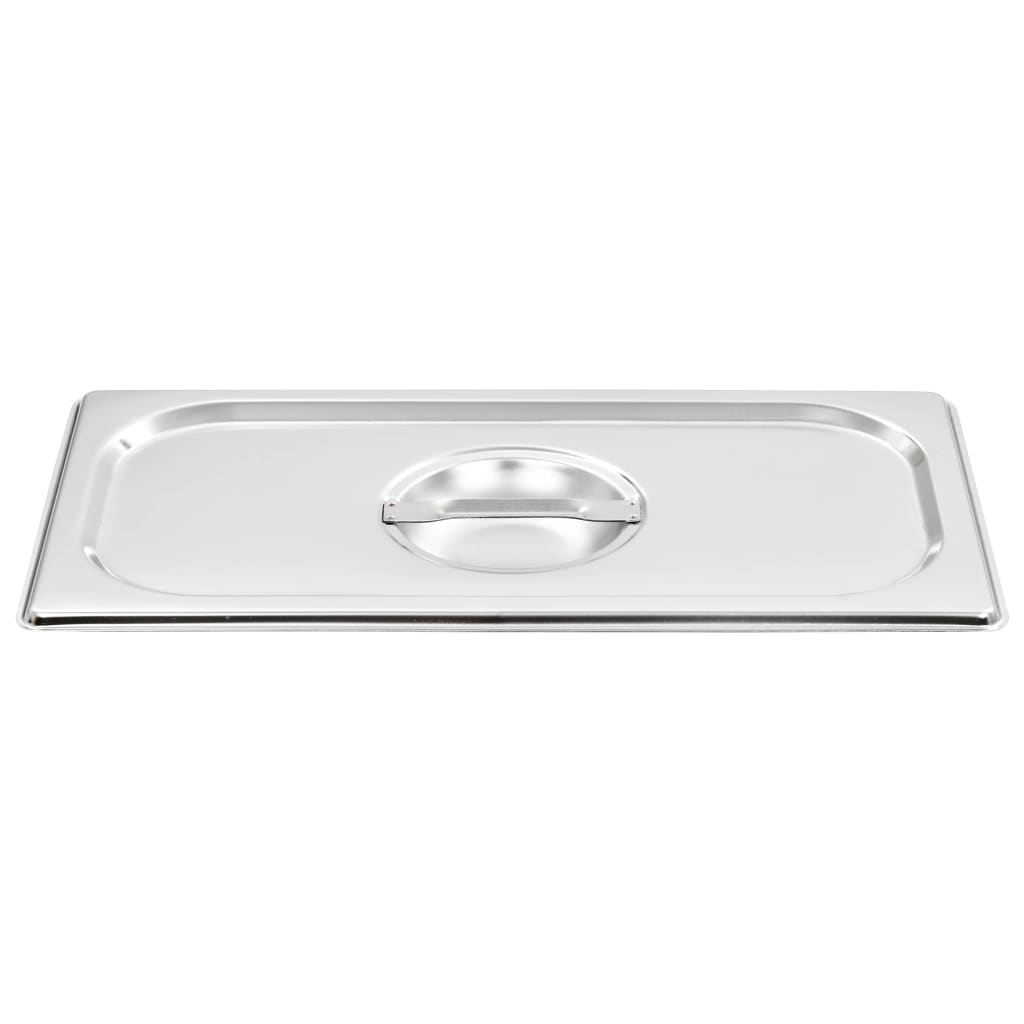 Tampas para recipientes comida gn 1/3 4 pcs aço inoxidável