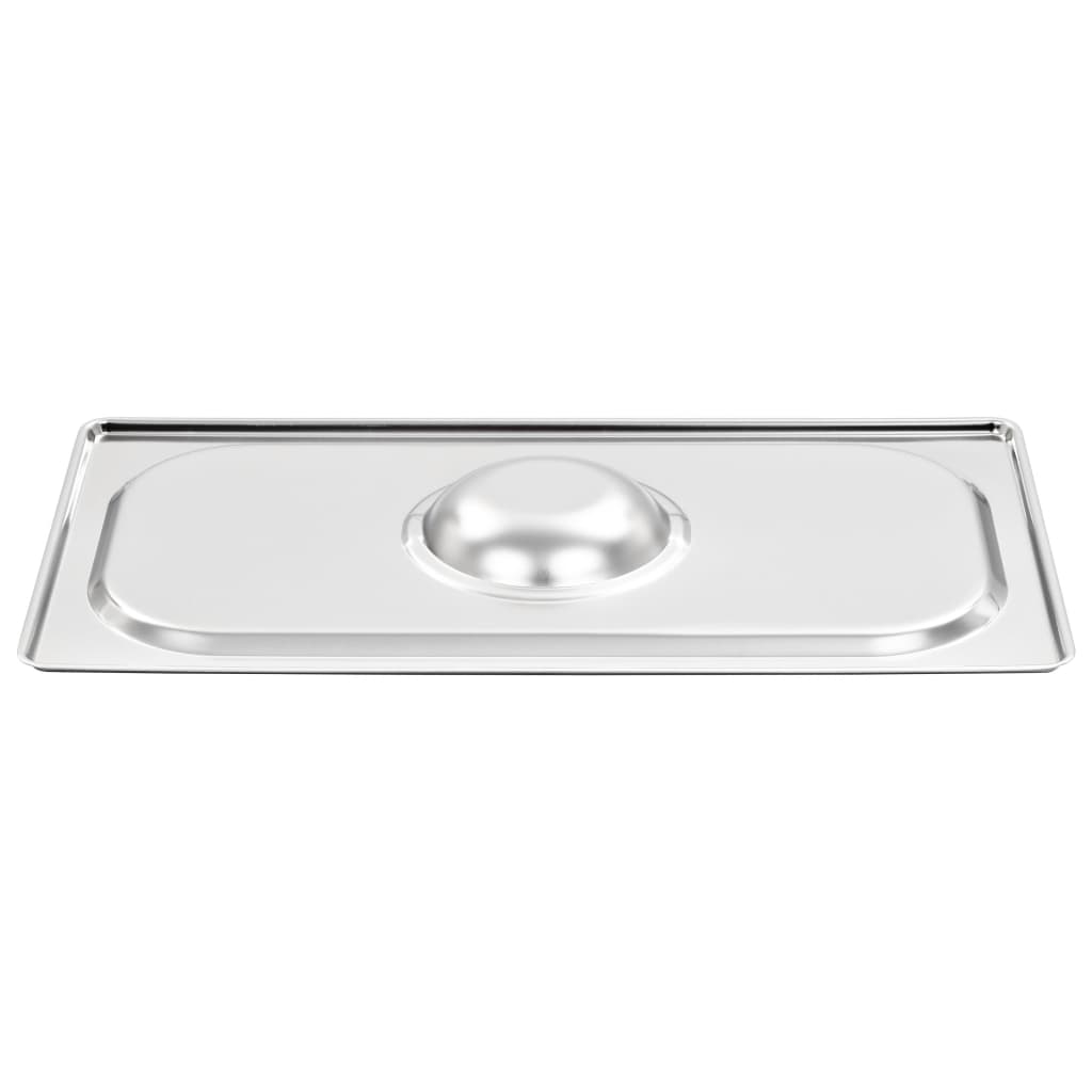 Tampas para recipientes comida gn 1/3 4 pcs aço inoxidável