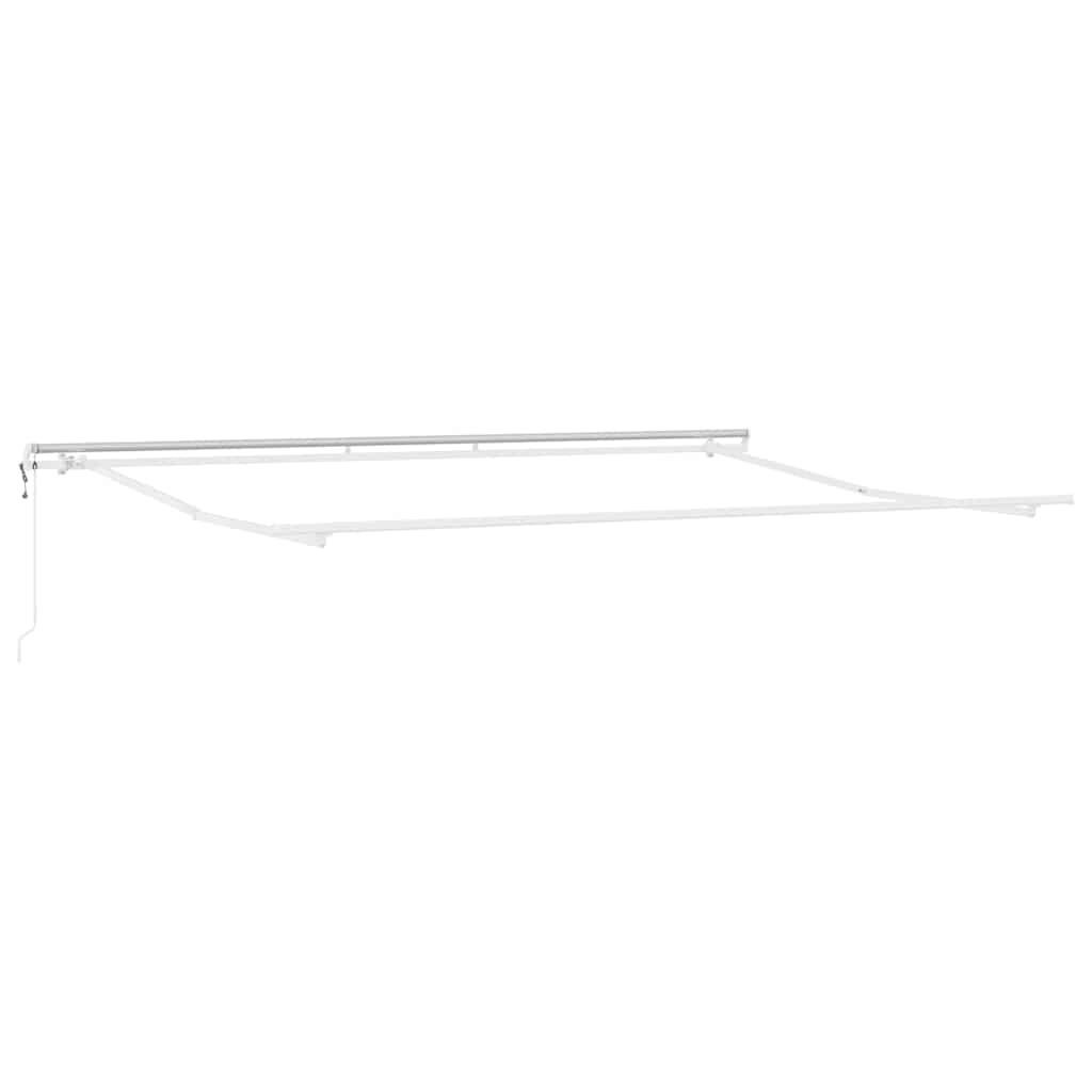 Toldo retrátil automático 500x300 cm castanho