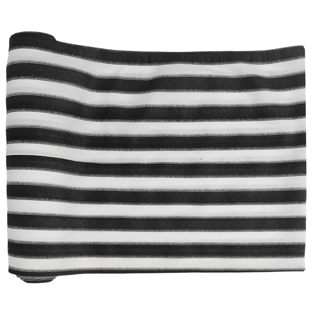 Rede de privacidade pead 75 g/m² 1,2x25 m antracite e branco