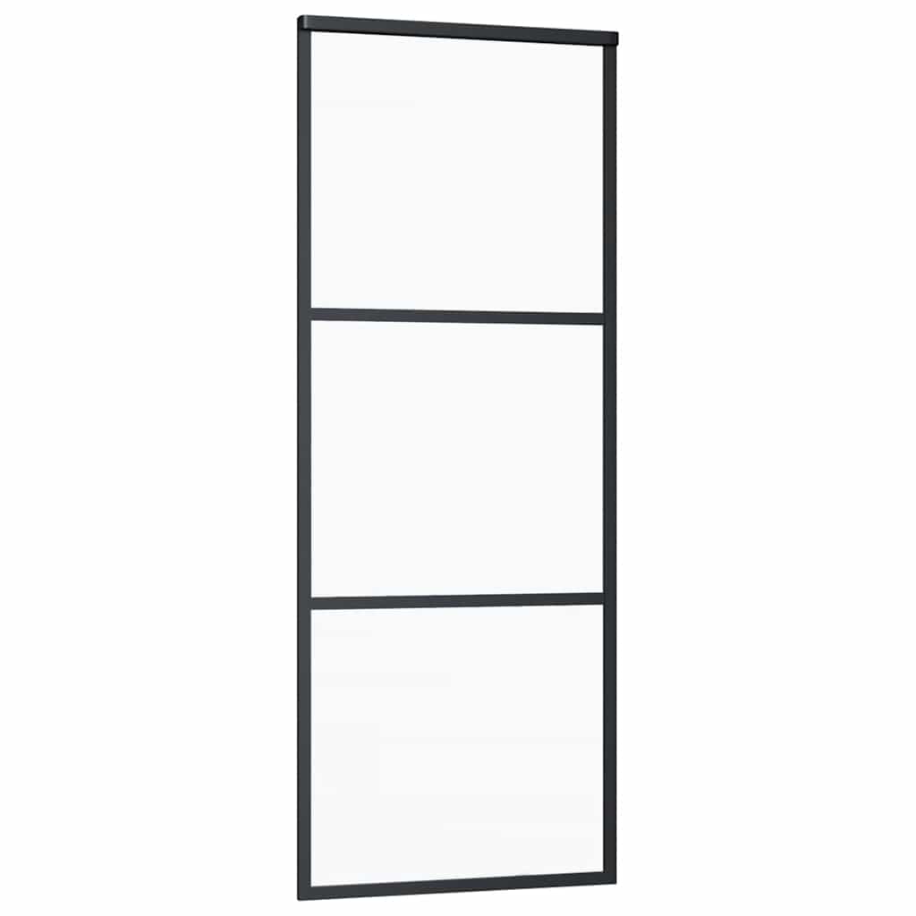 Porta deslizante c/ conj. ferragens 76x205cm vidro esg/alumínio