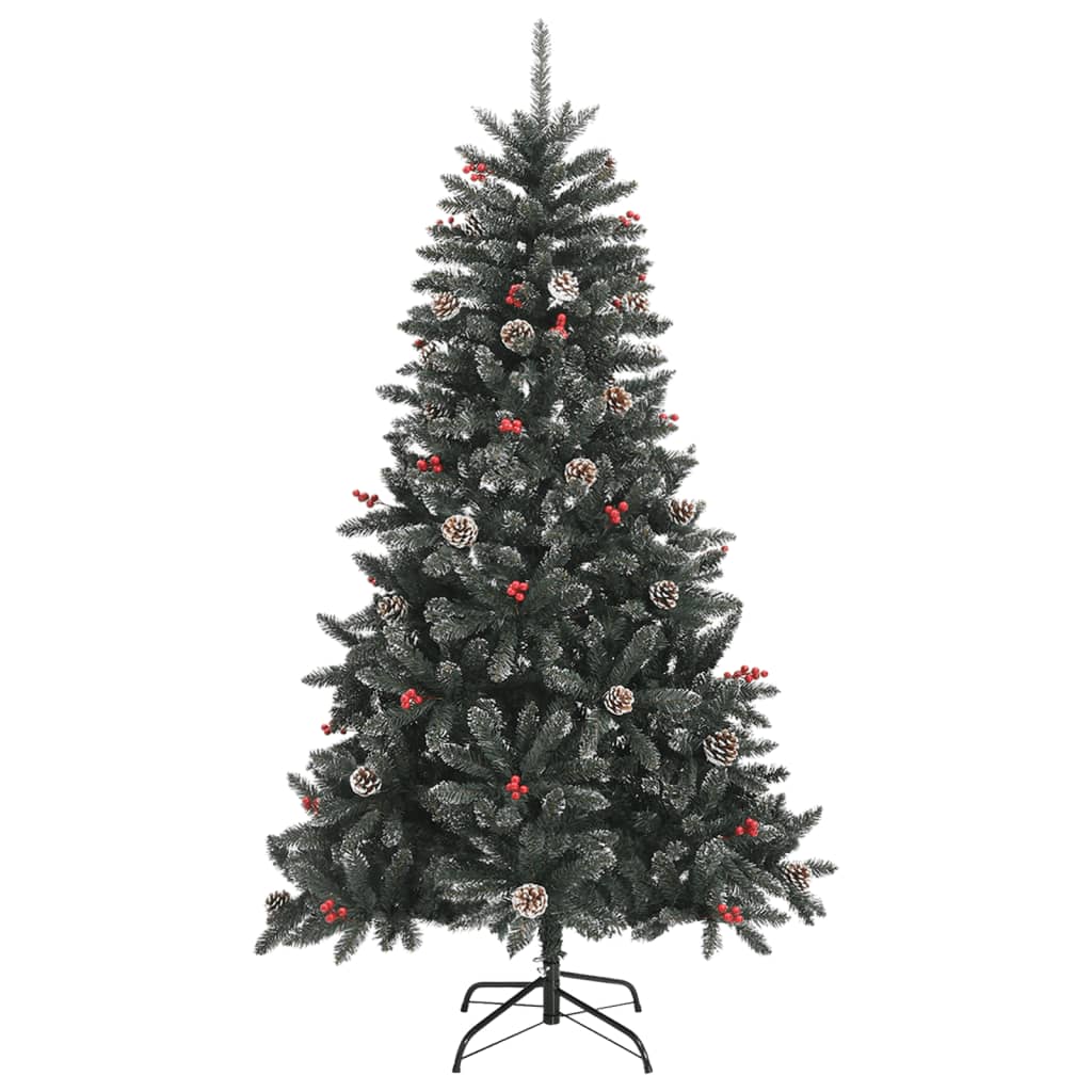 Árvore de natal artificial com suporte 150 cm PVC verde