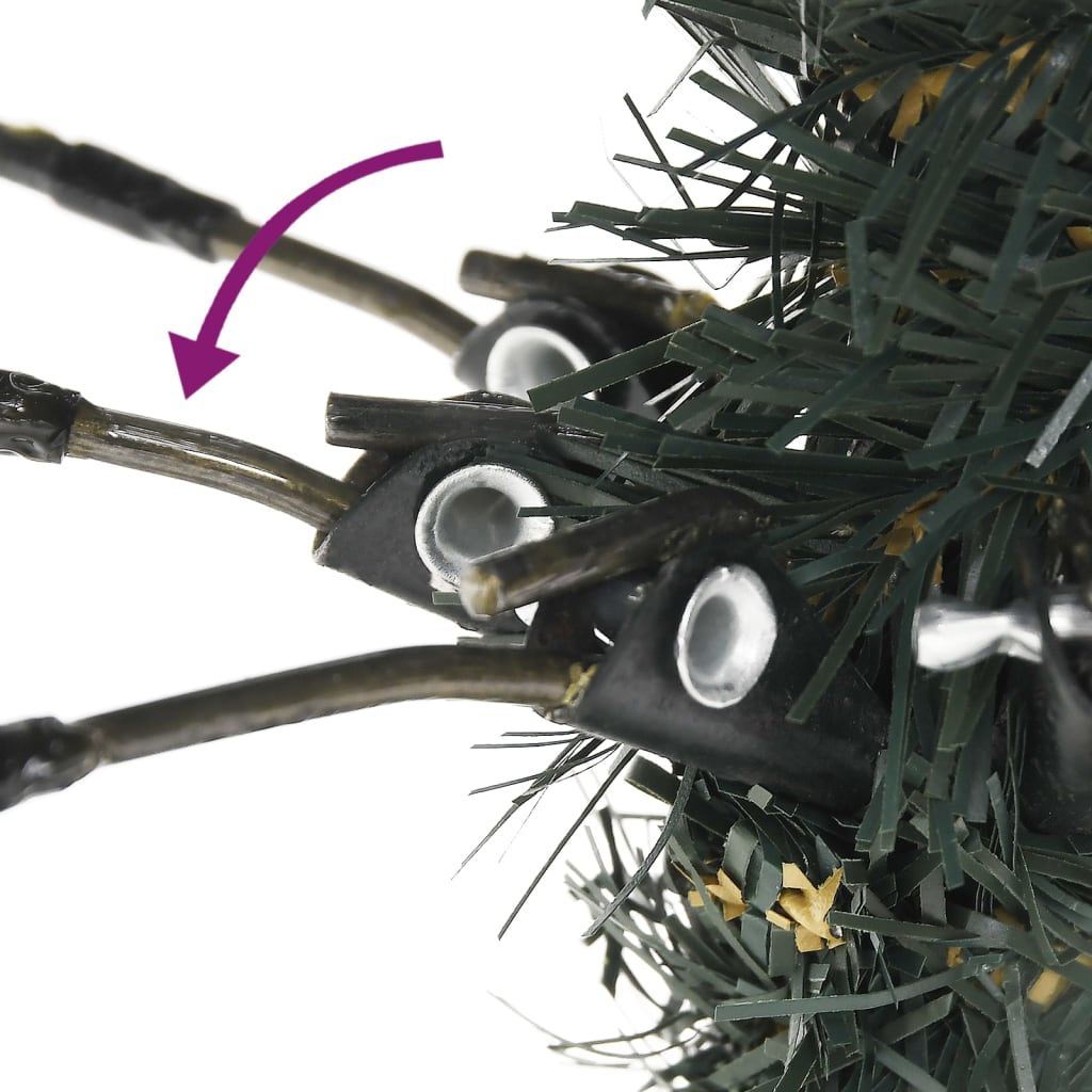 Árvore de natal artificial com suporte 150 cm PVC verde