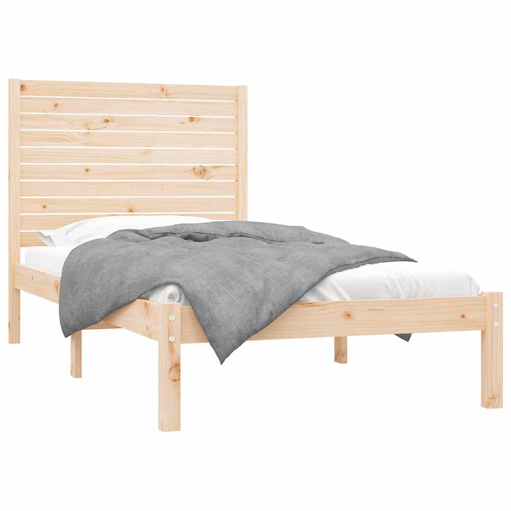 Estrutura de cama 90x200 cm madeira maciça