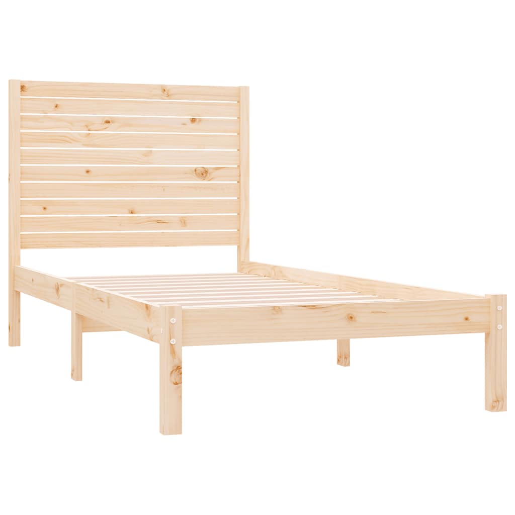 Estrutura de cama 90x200 cm madeira maciça