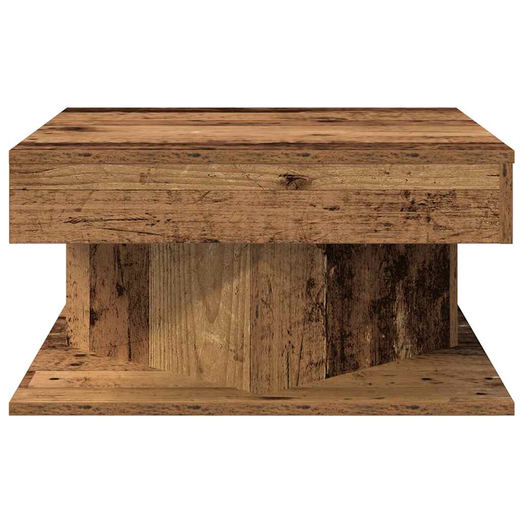 Mesa de centro 55x55x30 cm derivados de madeira madeira velha