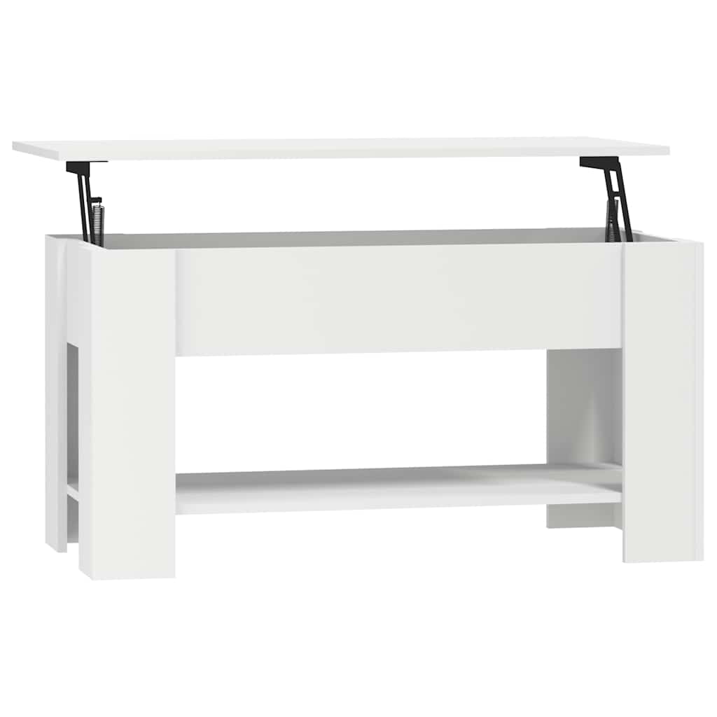 Mesa de centro 101x49x52 cm madeira processada branco