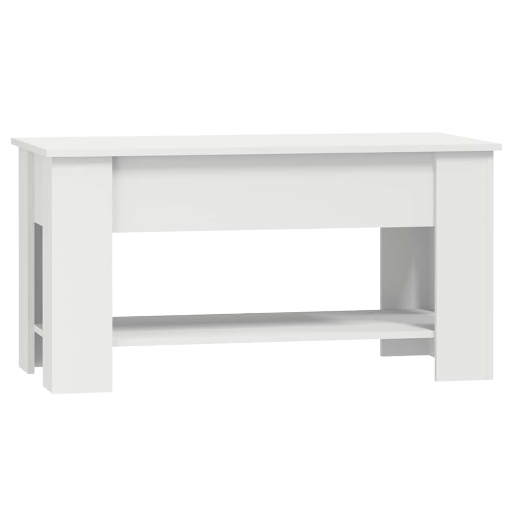 Mesa de centro 101x49x52 cm madeira processada branco