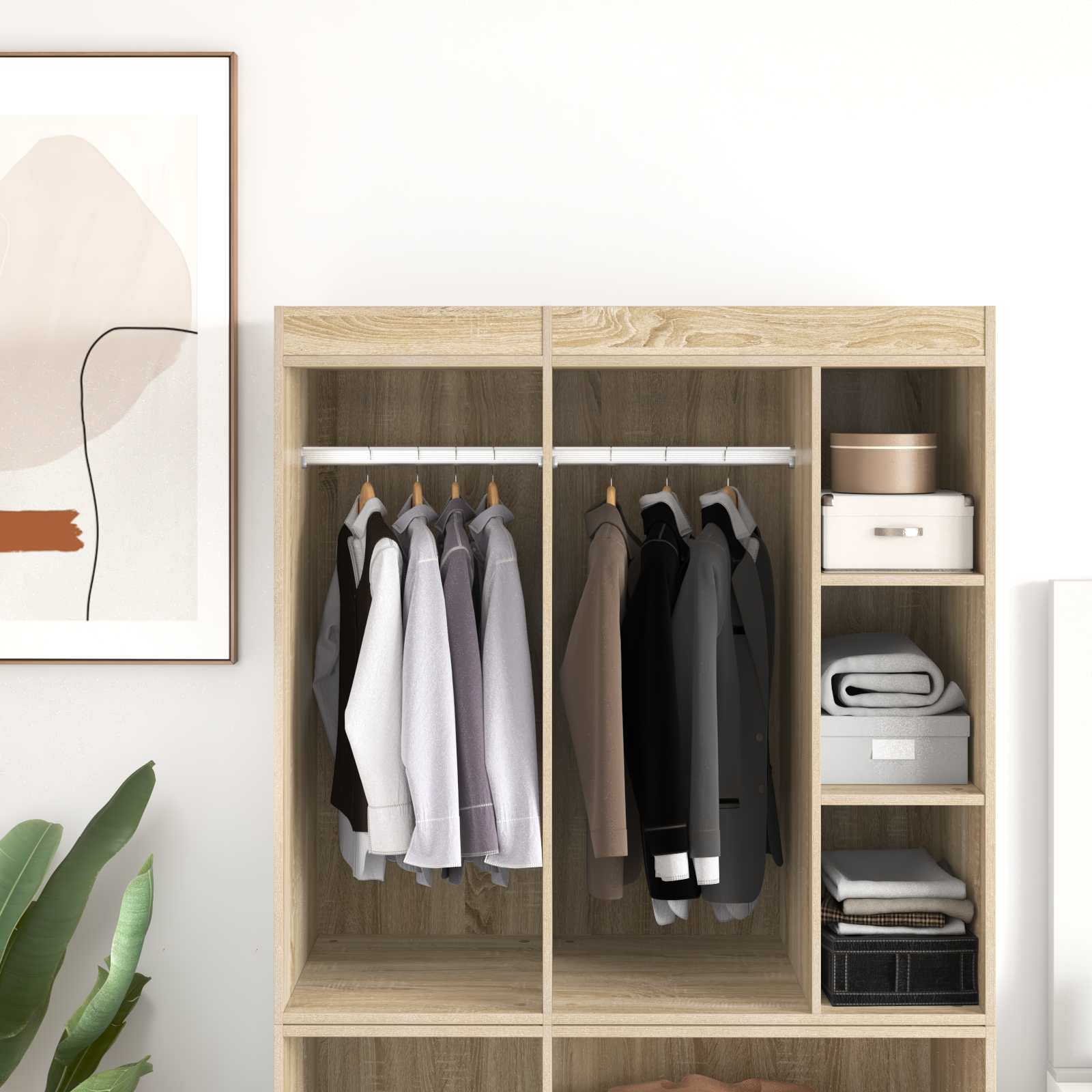 Viga de closet 12 unid. prateado 472 x 15 x 29 mm