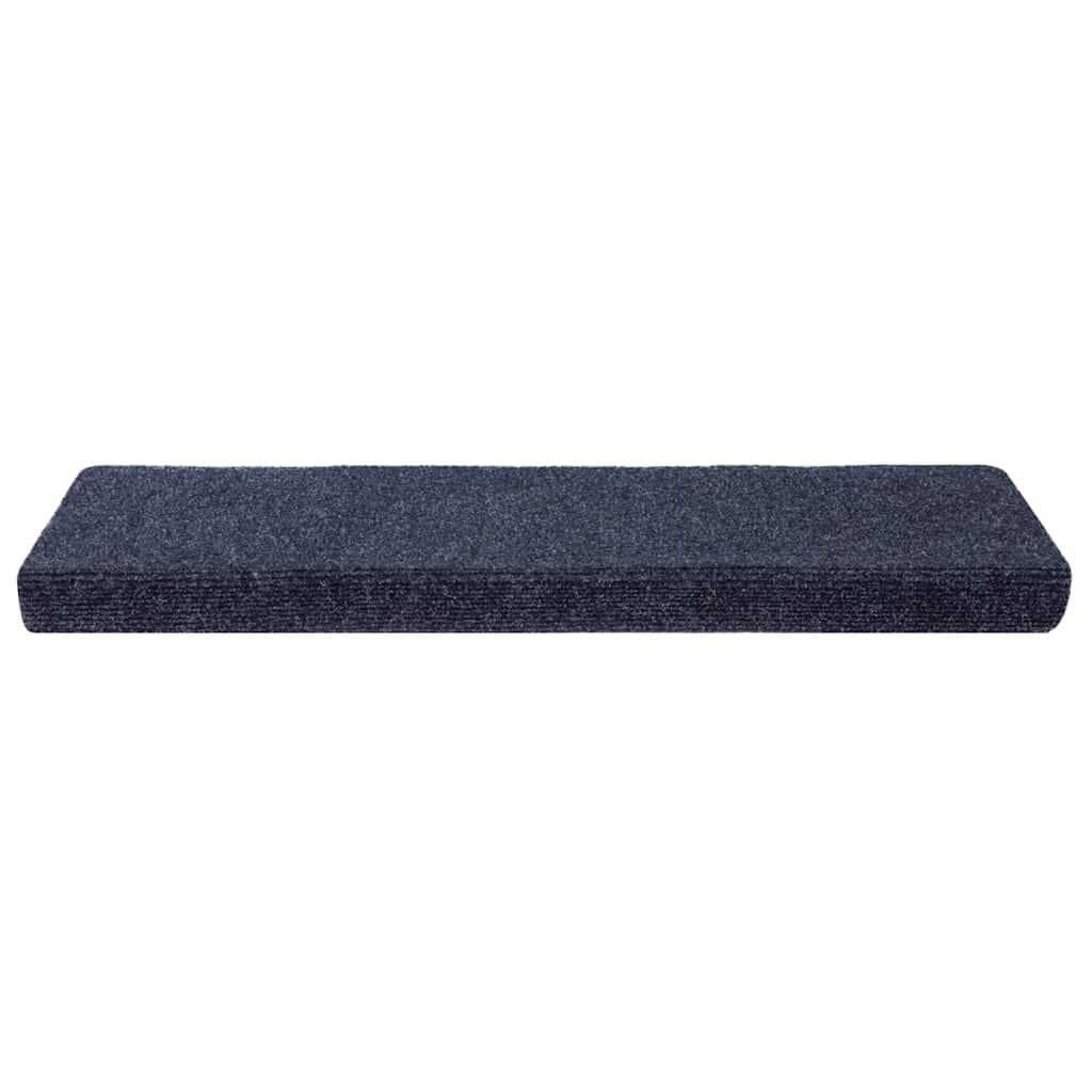 Tapetes de escada autoadesivos 20 peças 65x21x4 cm antracite borda retangular
