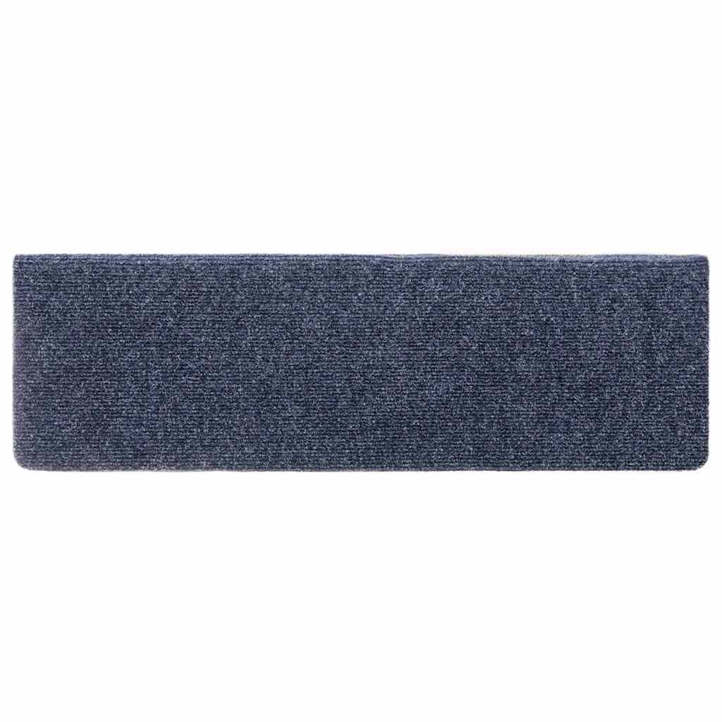 Tapetes de escada autoadesivos 20 peças 65x21x4 cm antracite borda retangular
