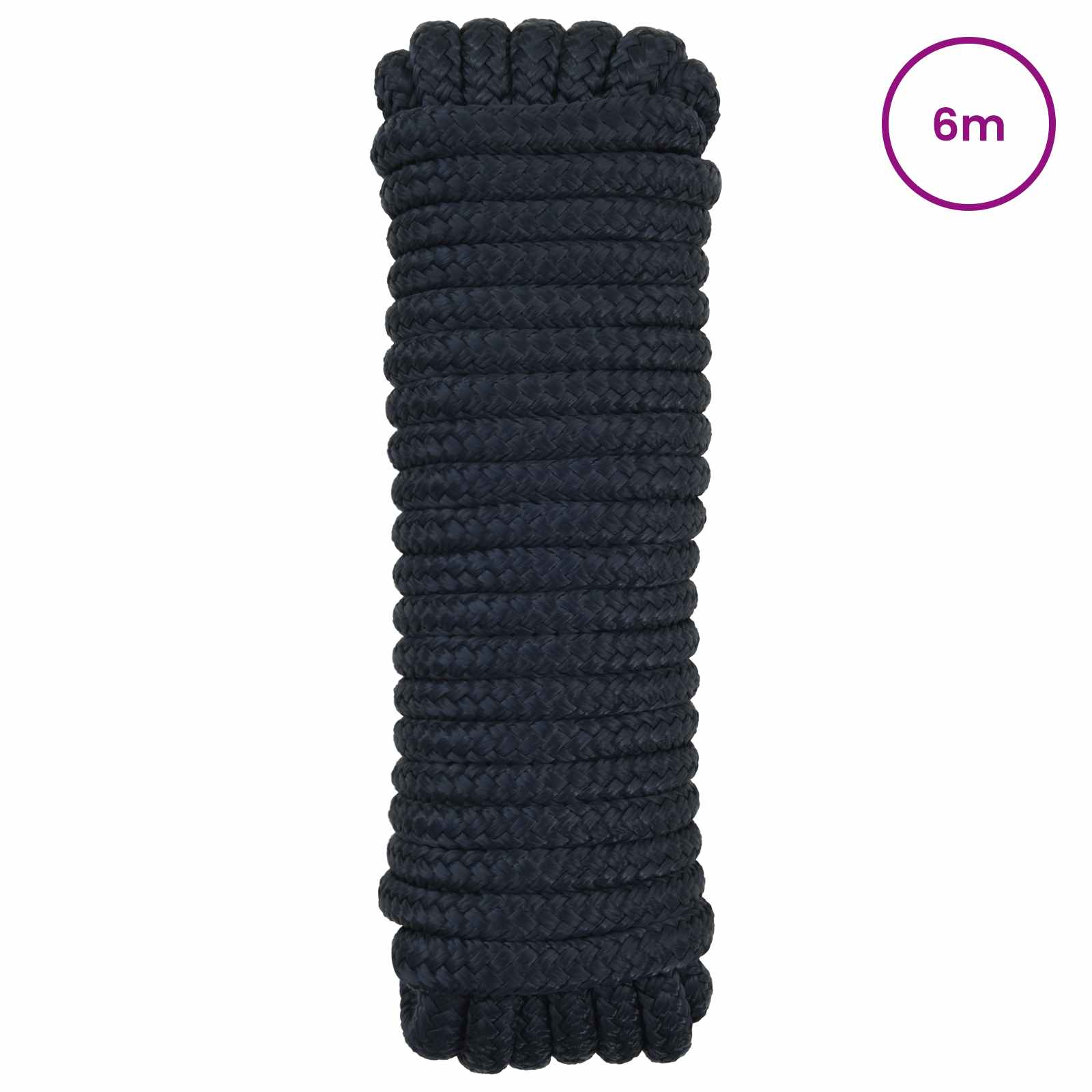 Corda de barco 2 mm 6 m azul royal poliéster