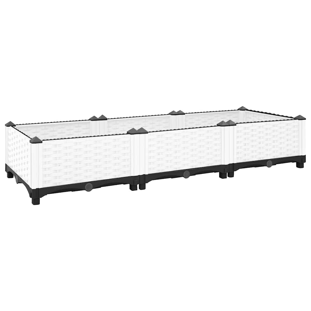 Canteiro elevado 120x40x23 cm polipropileno
