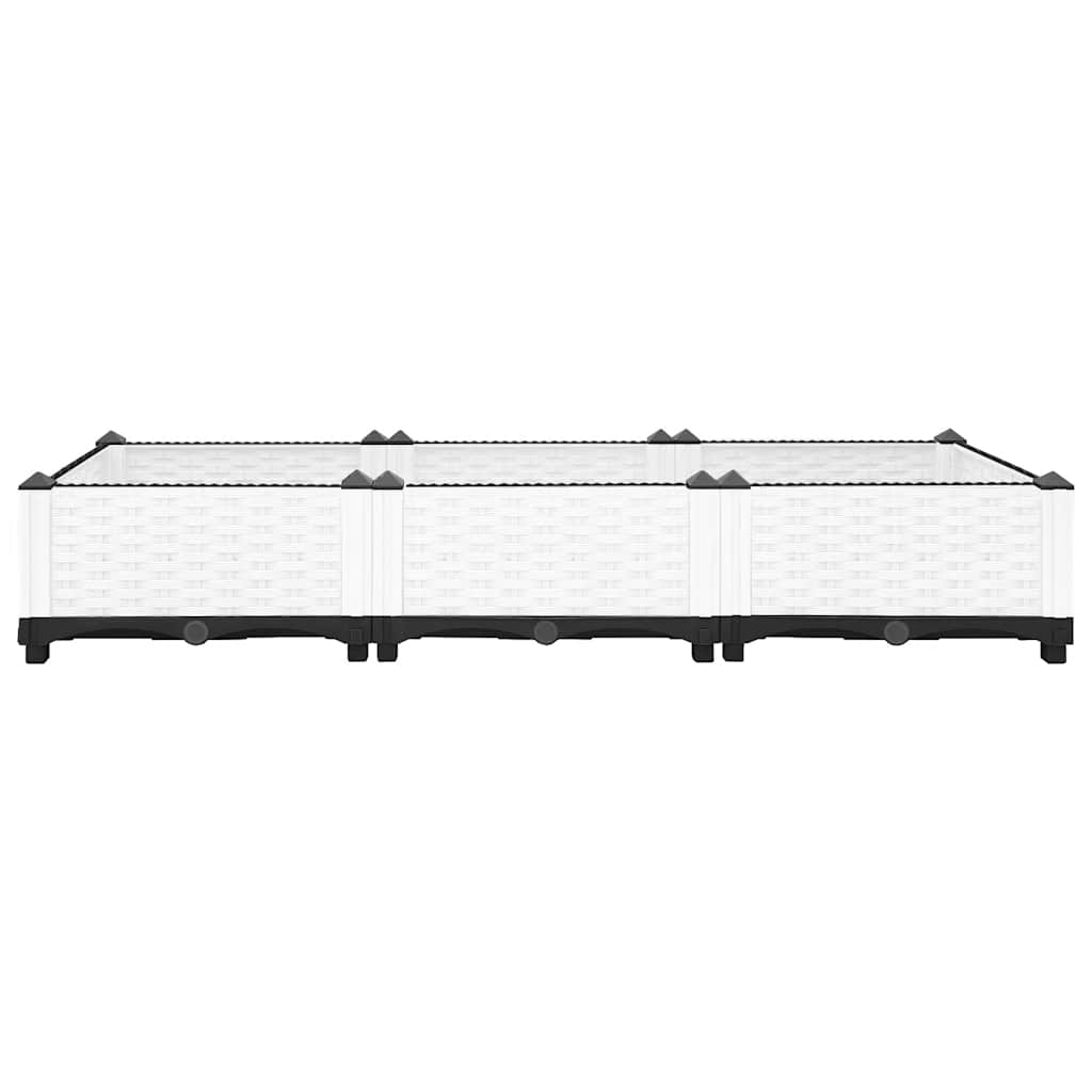 Canteiro elevado 120x40x23 cm polipropileno