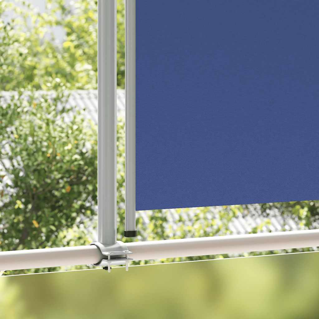 Toldo lateral retrátil para pátio 140x300 cm azul
