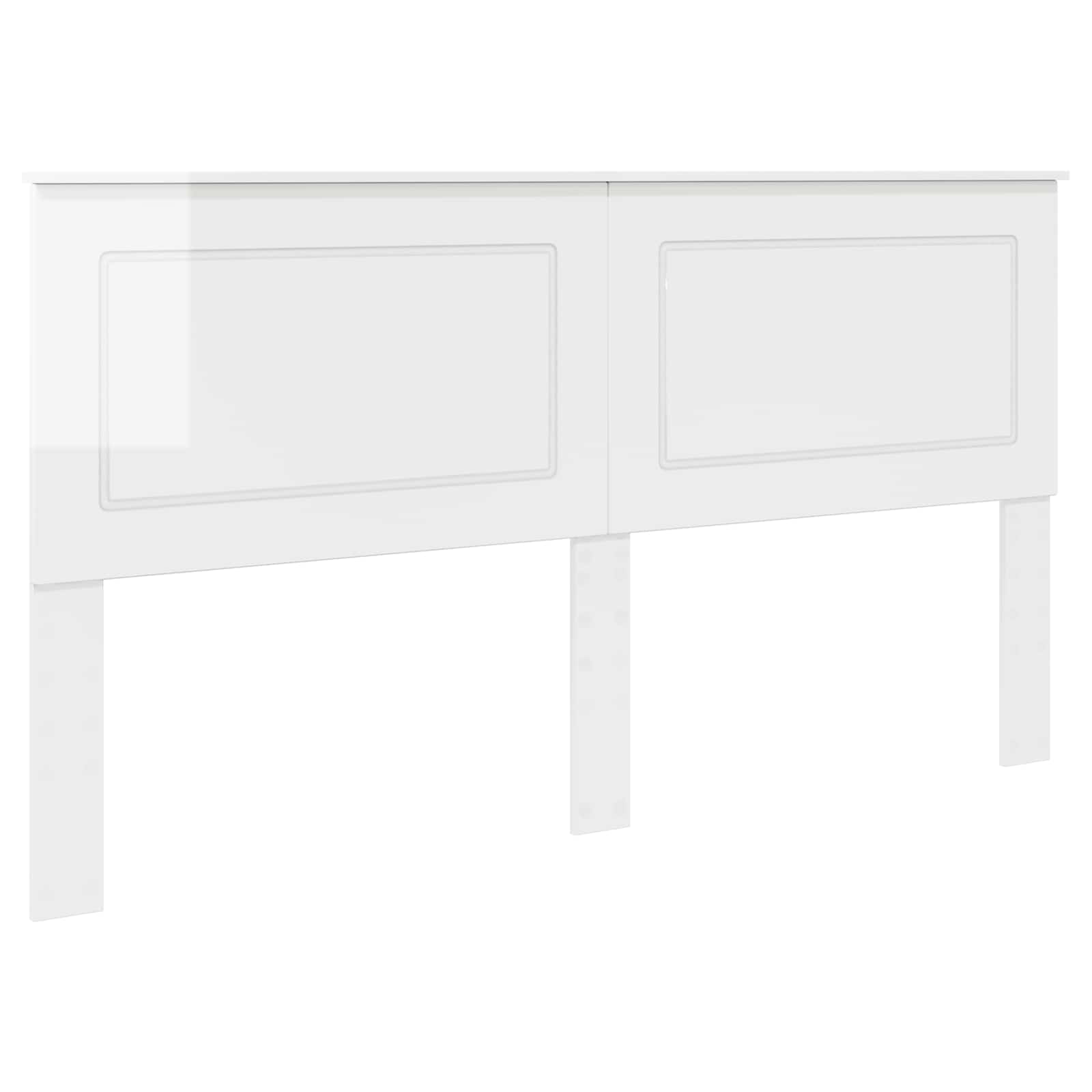 Cabeceira branco brilhante 100 cm madeira engenheirada