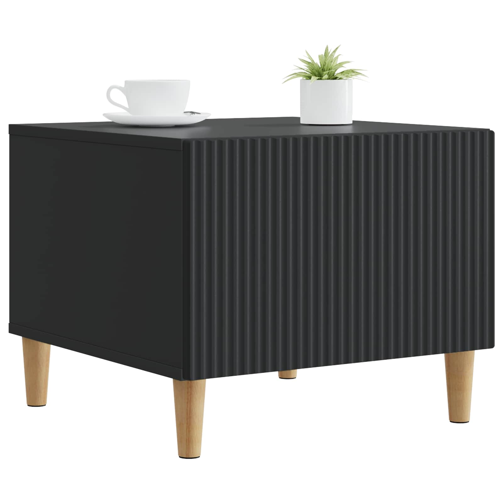 Mesa de centro preto 49 x 50 x 40 cm derivados de madeira