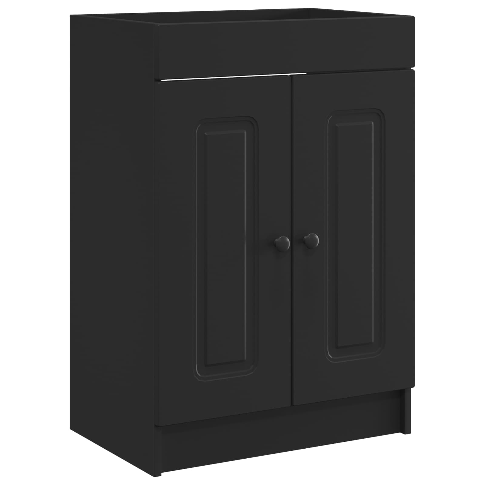 Armário de banheiro embaixo da pia preto 78,5 x 37,5 x 81 cm