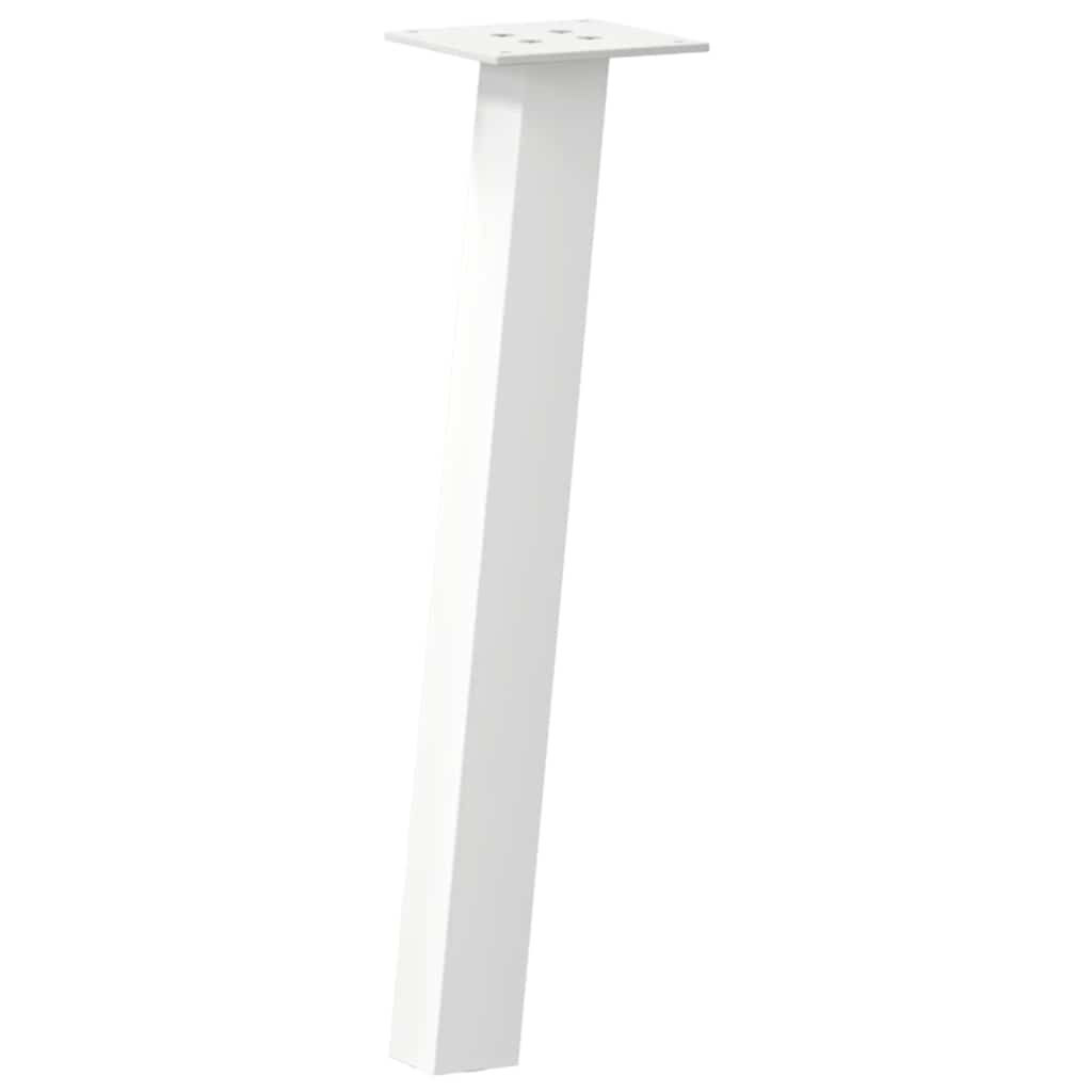 Pés para mesa de centro 4 peças, branco, 42 cm, aço