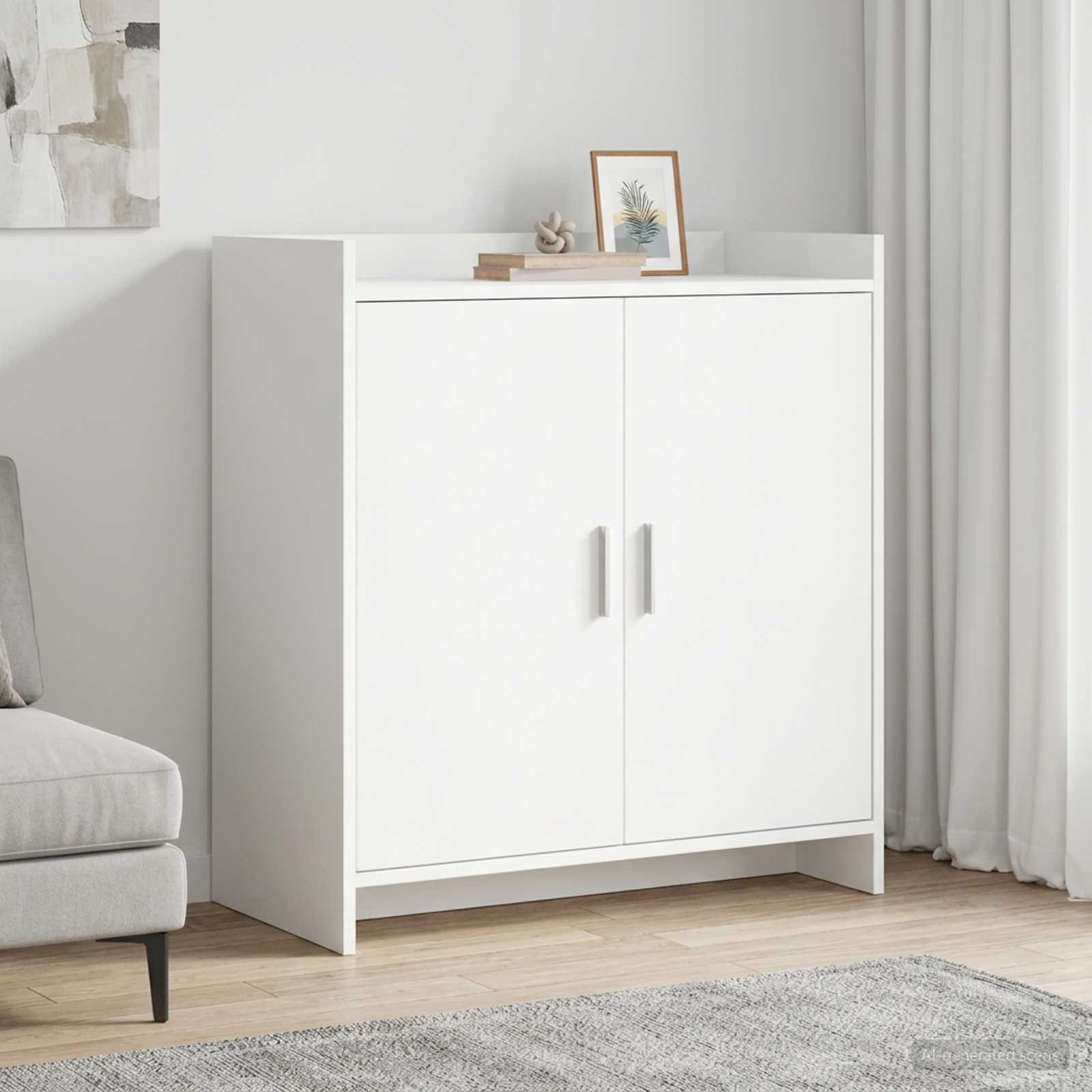 Buffet branco 72 x 36 x 80 cm derivados de madeira
