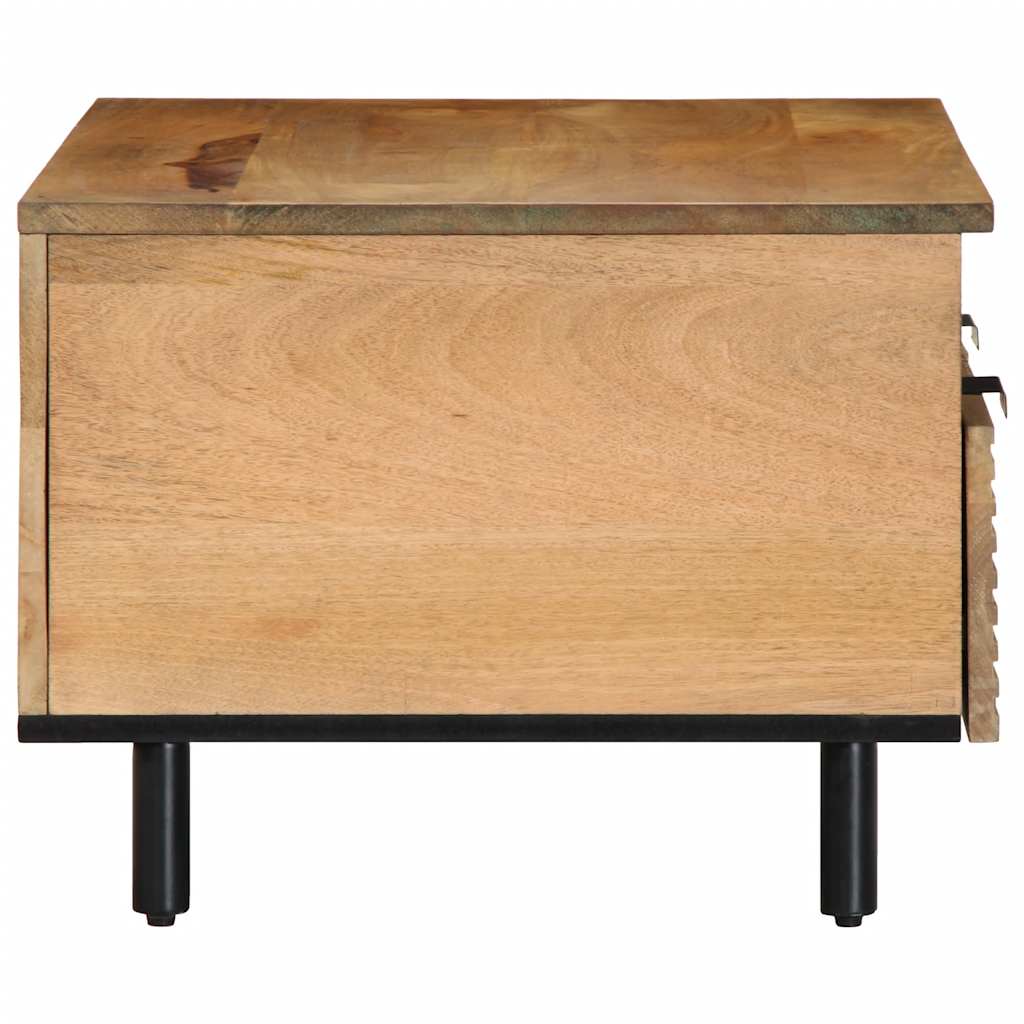 Mesa de centro 80x54x40 cm madeira de mangueira maciça castanho