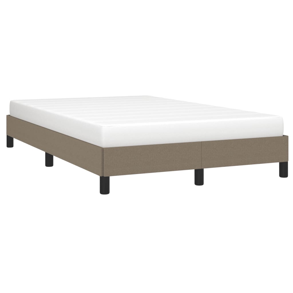 Estrutura de cama sem colchão 120x190cm tecido cinzento