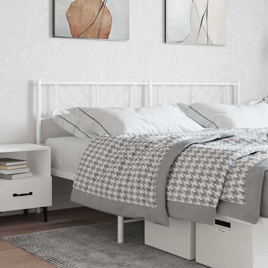Cabeceira de substituição 200 cm metal branco