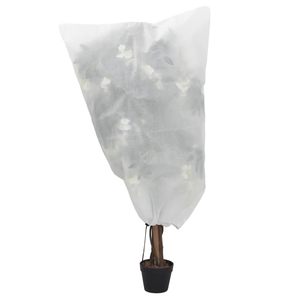 Coberturas para plantas com cordão 8 pcs 70 g/m² 0,8x1 m
