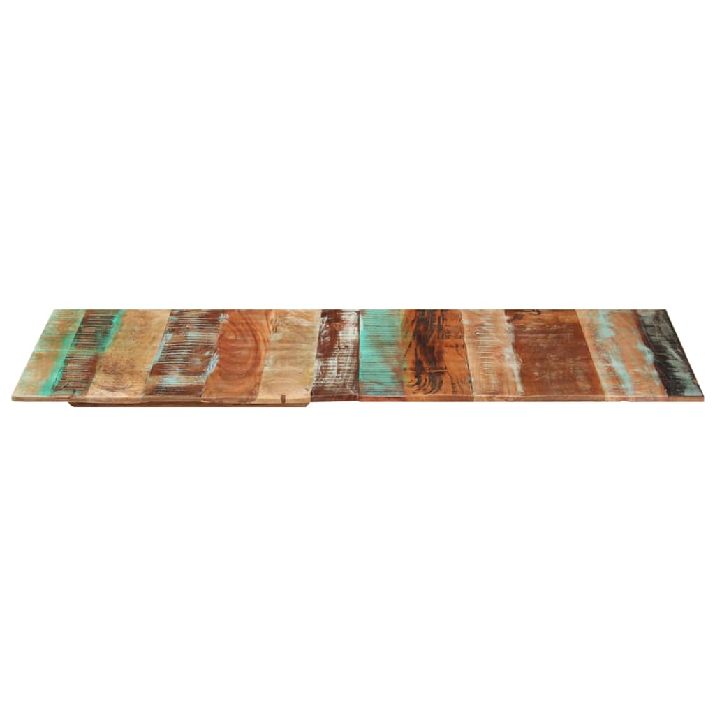 Tampo mesa retangular 60x140cm 15-16mm madeira recuper. maciça