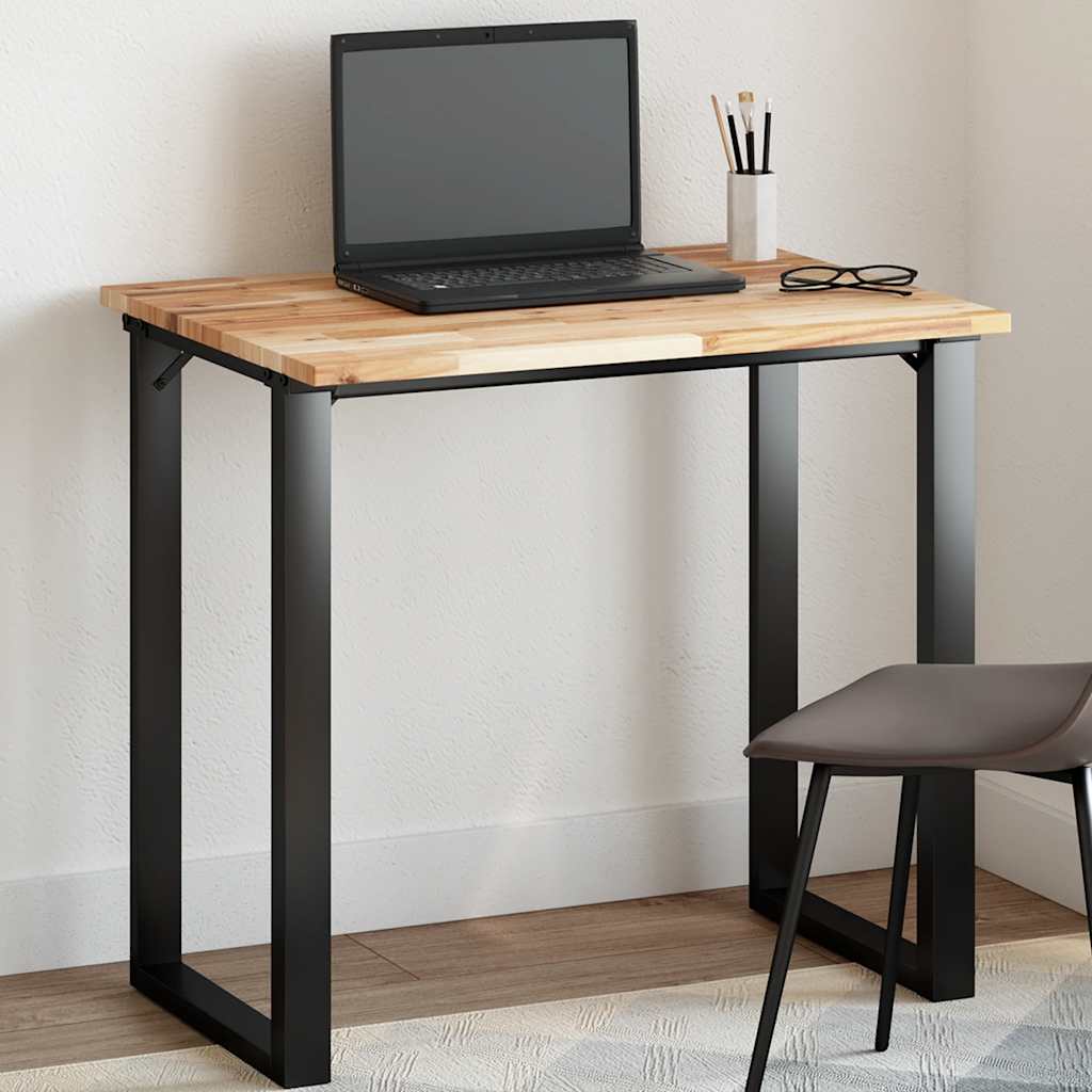Tampo de mesa retangular 80x60x2 cm madeira de acácia maciça