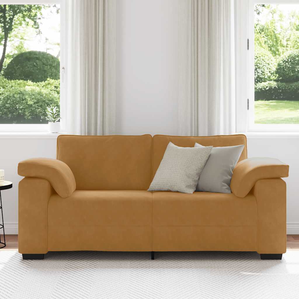 Sofá-luvas 180x77x82 cm veludo castanho