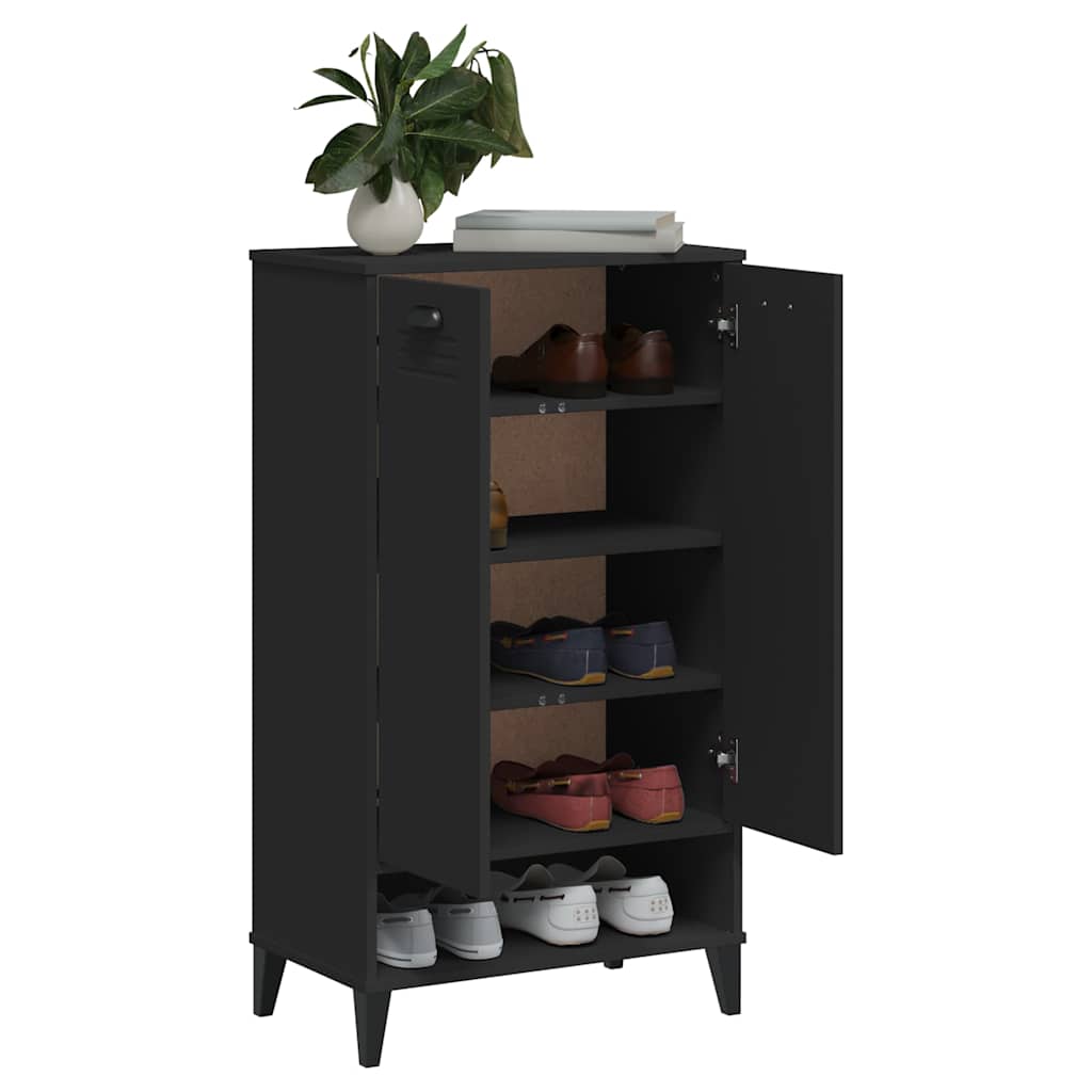 Sapateira viken derivados de madeira preto