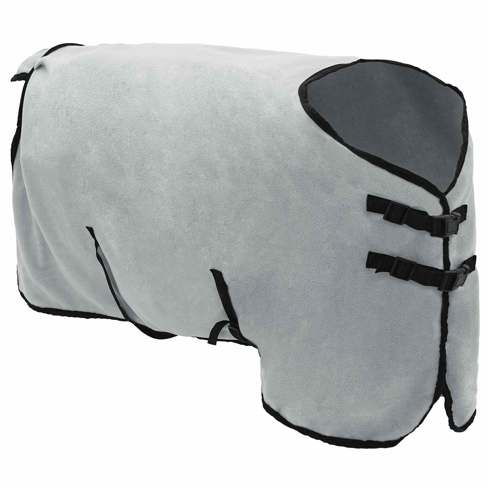Cobertor de cavalo cinza claro total e rosa 105 cm poliéster