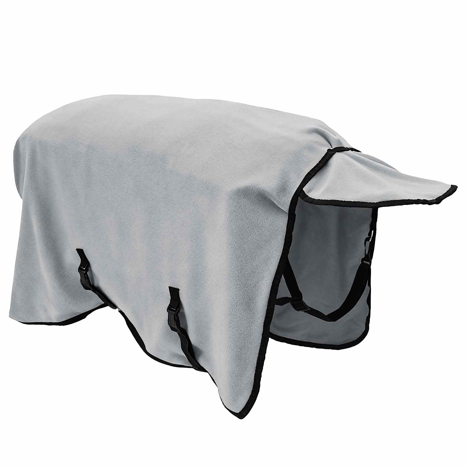 Cobertor de cavalo cinza claro total e rosa 105 cm poliéster