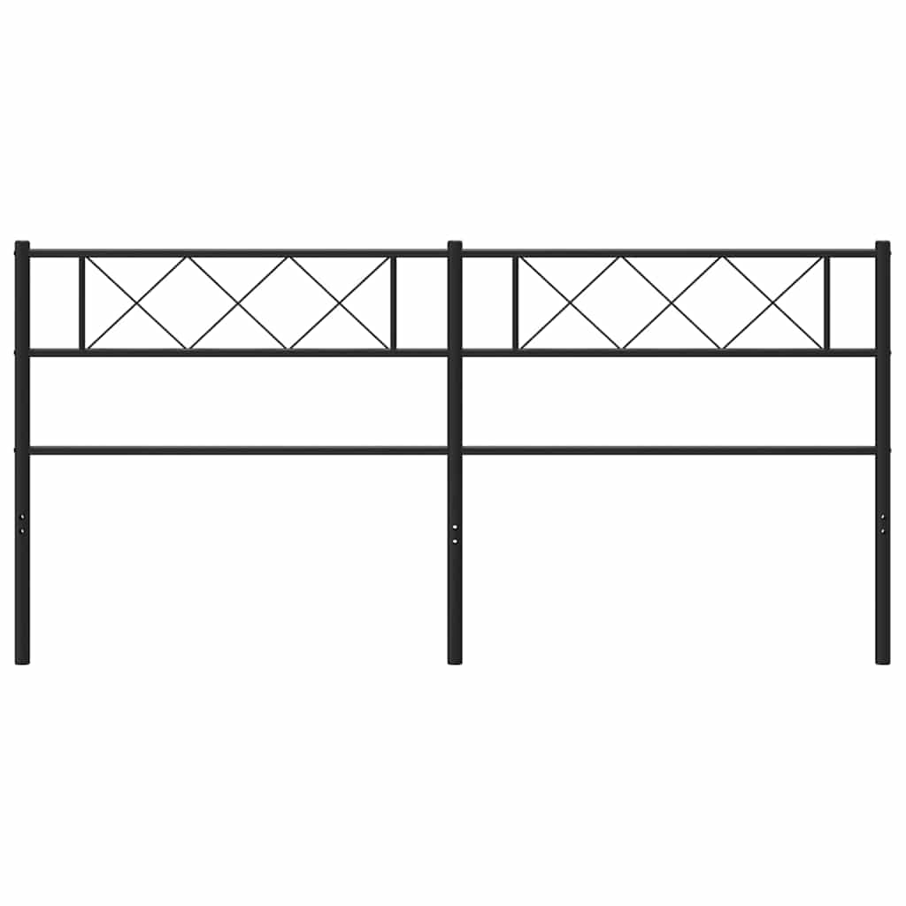 Cabeceira de substituição 180 cm metal preto
