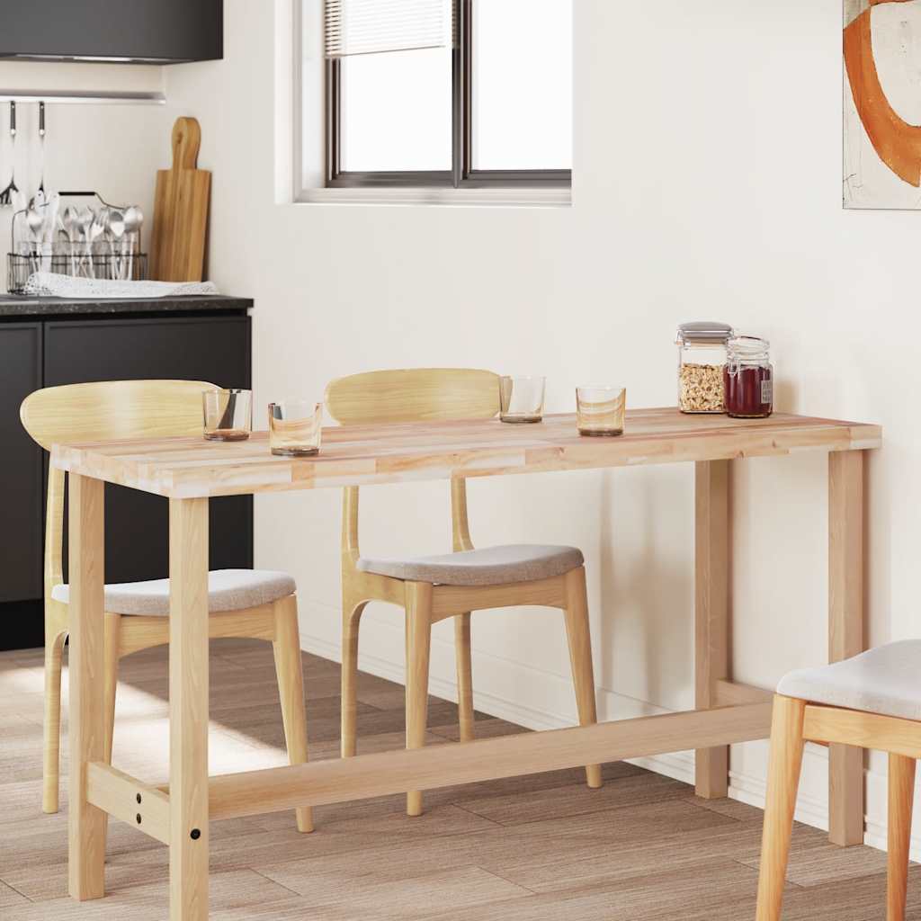 Tampo de mesa retangular 120x50x4 cm madeira de acácia maciça