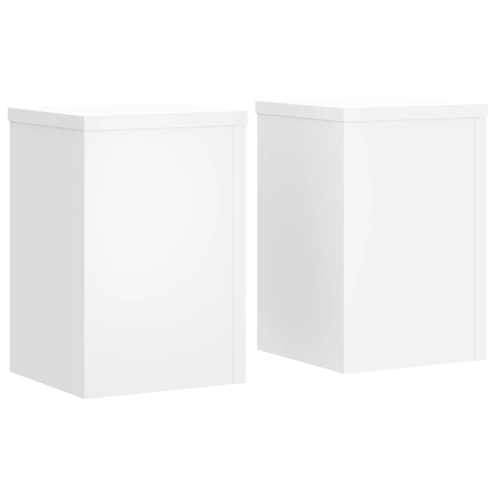 Suportes p/ plantas 2 pcs 25x25x35 cm derivados madeira branco