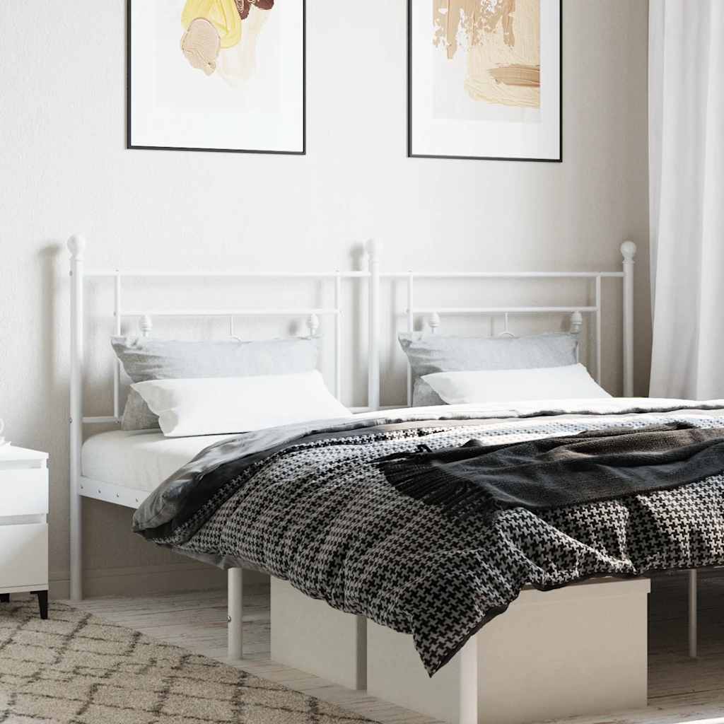 Cabeceira de substituição 180 cm metal branco