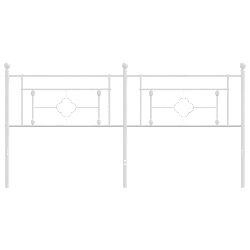 Cabeceira de substituição 180 cm metal branco