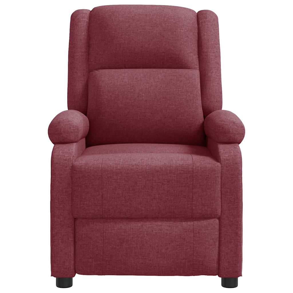 Poltrona de massagens tecido vermelho tinto